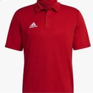adidas boys size M Red Polo Shirt with Embroidered Logo-NaaT